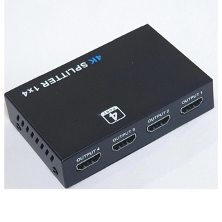 เฮทดีเอ็มไอกล่องแยกจอ 4port เฮทดีเอ็มไอSplitter 1x4 Support 3D(สีดำ) #1547