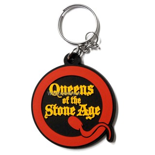 Queen of the Stone Age พวงกุญแจ ยาง พรีเมี่ยม  อีโม ร็อค เมทัล  พร้อมส่ง QAF343