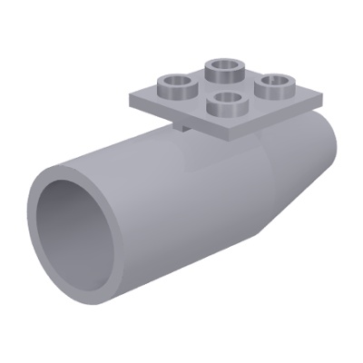 Lego part (ชิ้นส่วนเลโก้) No.4868b Engine, Smooth Large, 2 x 2 Thin Top Plate