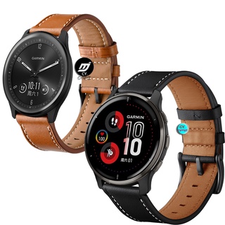 สาย Garmin Venu 2 Plus สาย สายหนังแท้ สายสำรอง Garmin Venu 2 Venu SQ Music สายรัด สายรัดข้อมือกีฬา สายรัด GarminMove Sport สายรัด