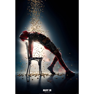 โปสเตอร์หนัง Deadpool เดดพูล Movie Poster ภาพติดผนัง ตกแต่งห้อง ตกแต่งบ้าน ภาพพิมพ์ ไรอัน เรย์โนลส์ Ryan Reynolds