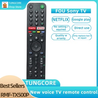 SONY ใหม่ RMF-TX500P รีโมตควบคุมด้วยเสียงทีวี พร้อม Netflix Google Play KD85X8500G KD85X9500G X85G X95G Series KD-43X8000H KD-49X8000H KD-55A8H KD-55X8000H KD-55X8500G