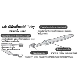 แปรงสีฟันเด็ก Magaru รุ่น Baby (0-3 ปี) แปรงงอได้ นำเข้าจากญี่ปุ่น