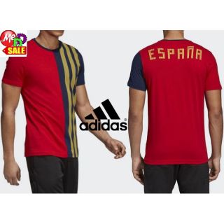 Adidas -ใหม่ เสื้อยืดทีมฟุตบอลเสปน Adidas Spains Football T-shirt CF1736