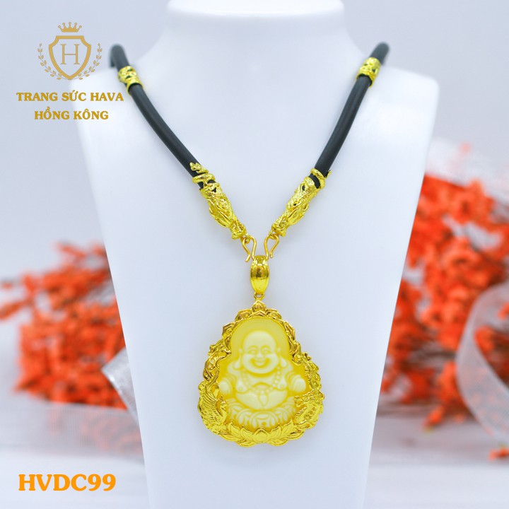 คุณภาพสูงสร้อยคอและสร้อยคอยางหน้าพระสีขาวงาช้างสําหรับผู้ชาย - เครื่องประดับ Hava Hong Kong - HVDC99