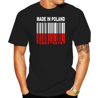 เสื้อยืดโอเวอร์ไซส์Made IN POLAND Pole เสื้อยืดลําลอง แขนสั้น พิมพ์ลายธงโปแลนด์โปแลนด์ Y32S-3XL