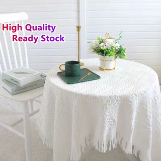 ผ้าคลุมโต๊ะ โซฟา เฟอร์นิเจอร์ ปิกนิก สีขาว สีพื้น สําหรับปาร์ตี้