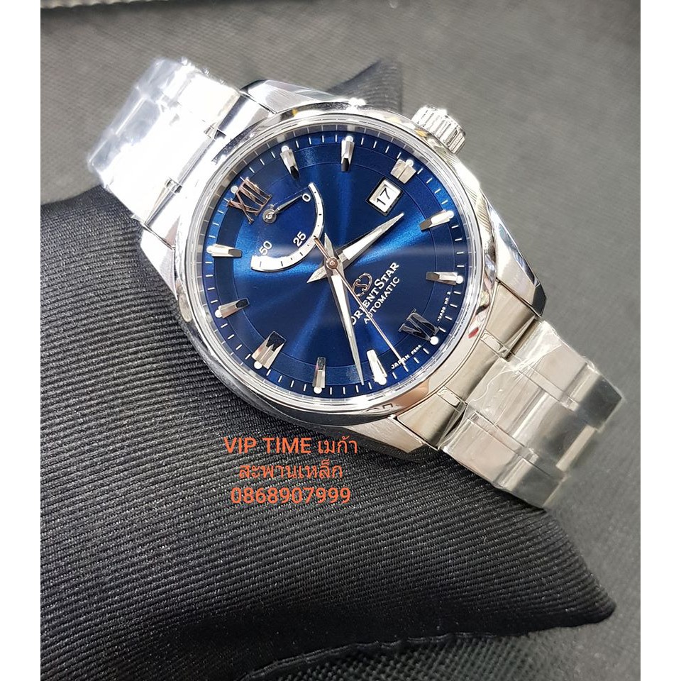 นาฬิกา Orient Star Automatic หน้าปัดน้ำเงินหรูหรา รุ่น RE-AU0005L