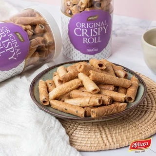 ขนมไทย สุคันธา ทองม้วนน้ำตาลโตนด รสต้นตำรับ แบบกระป๋อง (80 กรัม) SUKANTHA Crispy Coconut Rolls with Palm Sugar Original
