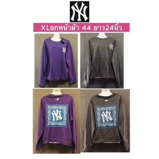 [ป้ายคอ+ป้ายห้อย]MLB เสื้อสเวตเตอร์ แขนยาว ลายหน้าหลัง ผ้าใส่ได้ทุกวัน สินค้าแท้100%