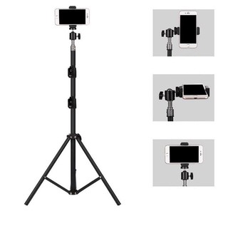 ชุด ขาตั้งกล้องเซลฟี่ พร้อม หัวต่อมือถือ รุ่น Tripod （สูงสุด 210cm, ขั้นต่ำ 72cm )