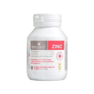 Bio Island Zinc Supplement for Children 120 Chewable Tablets Baby Australia อาหารเสริมสังกะสี เม็ดเคี้ยว ออสเตรเลีย