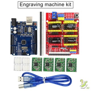 เครื่องมือแกะสลักCnc Shield V 3 แผ่นบอร์ดโมดูลขยาย A 4988 Driver Uno R 3