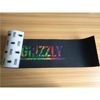 GRIZZLY กริปเทปกระดาษทราย กันลื่น พิมพ์ลาย สำหรับสเก็ตบอร์ด ขนาด 33*9 นิ้ว 83 x 23 ซม.