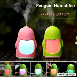 PENGUIN Humidifier เครื่องพ่นควันเพิ่มความชื้นเรืองแสงได้ รูปนกเพนกวิน