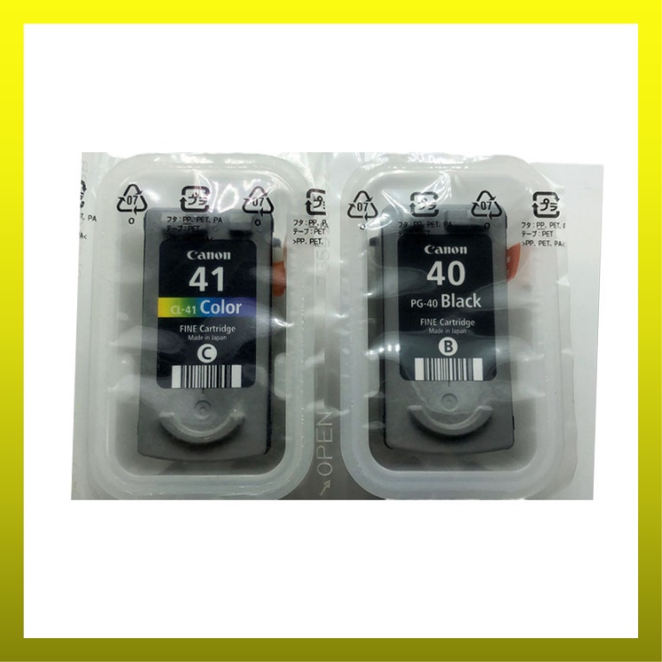Original Sealed Nobox pg40 สีดําและ CL-41 สําหรับ Pixma MP140 MP150 MP160 MP180 MP190 MP210