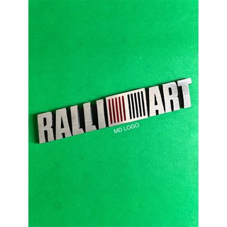 โลโก้RALLI ART อะลูมิเนียม ขนาด17x3.2cm. ราคาต่อชิ้น