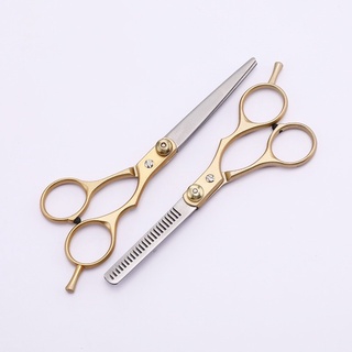 stainless steel barber scissors กรรไกรตัดแต่ทรงผมสแตนเลส