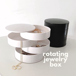 🔺พร้อมส่ง💫กล่องใส่เครื่องประดับ💫 ROTATING JEWELRY BOX/comfyhomies/