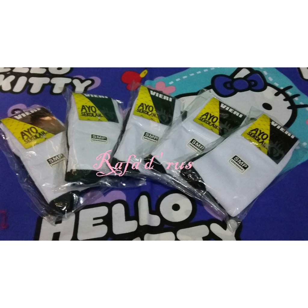 SMP School Socks / Student Socks / Children / Black and White School Student