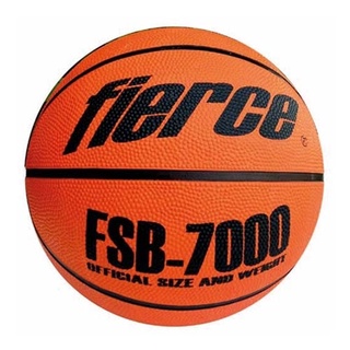 ลูกบาสเกตบอลยางธรรมชาติ fierce รุ่น FSB-7000 เบอร์ 7 สีส้ม