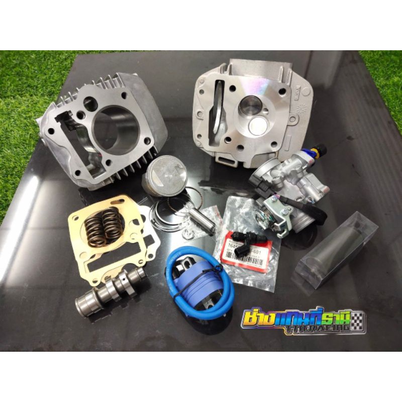 เสื้อ+ลูกครบชุด wave125iบังลม ลูก53/54/56/57 ชุดลูกพร้อมใส่ เวฟ125บังลม 53-57มิล ชุดลูกครบชุด53/54/5