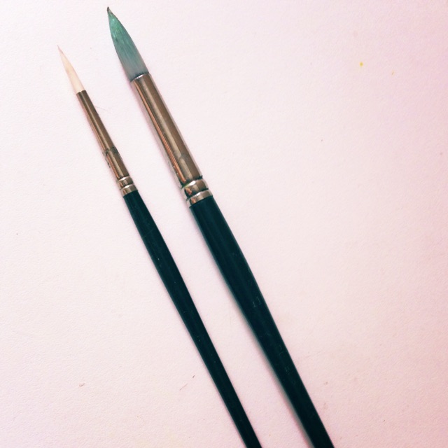 พู่กันสีน้ำเกรดเอ  มือ 2  จาก RUBENS แท้