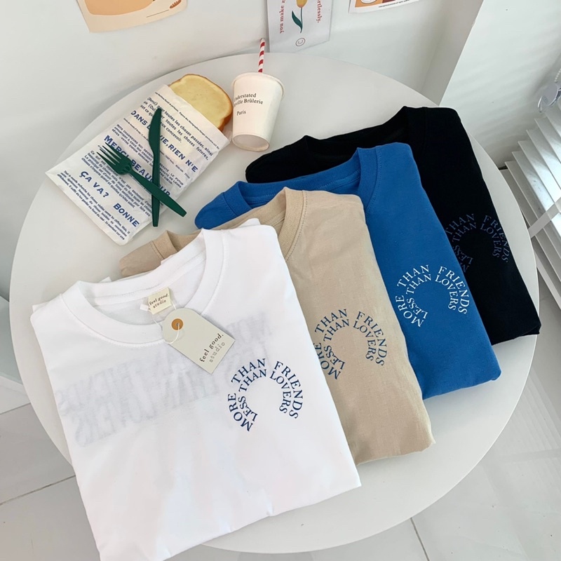 Sugarbeetshop | F30 MORE THAN FREIND Tee เสื้อโอเวอร์ไซต์ oversize เสื้อยืดผ้า cotton