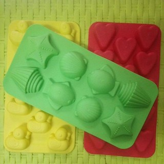 แม่พิมพ์ ถาดพิมพ์​ ซิลิโคน Silicone mold บล็อก​พิมพ์​ ทำวุ้น น้ำแข็ง พุ้ดดิ้ง พิมพ์​ขนม ถาดน้ำแข็ง ช็อกโกแลต​