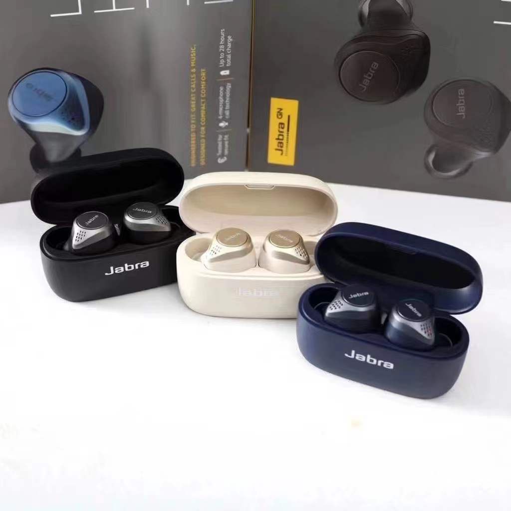 Jabra Elite 75T หูฟังทรูไวเลส เบสแน่น เบาสบาย ไร้ดีเลย์ - ดีไซน์ใหม่