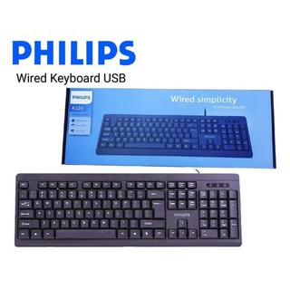 KEYBOARD (คีย์บอร์ด) PHILIPS K224 Wired