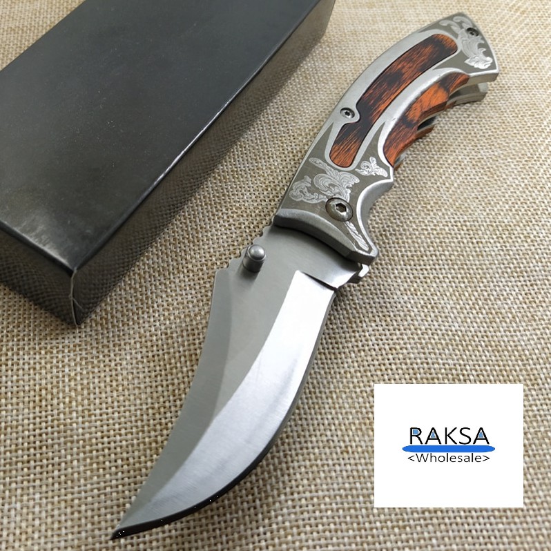 RAKSA Wholesale NB009 มีดพับ มีดพกพา มีดเดินป่า มีดสวยงาม มีดแคมป์ปิ้ง มีดพกทหาร มีดพกสวย มีดสะสม วัสดุ440C ขนาด19cm ราคา ถูกที่สุด ดีลบีเคเค