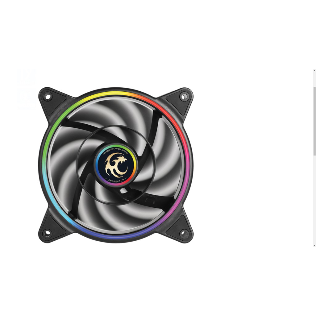 พัดลมระบายความร้อน TSUNAMI 1250 ARGB 12 cm.(Black) + Remote (Pack3) #4