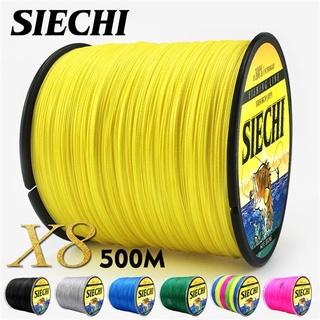 Siechi  สายเอ็นตกปลา PE แบบถัก 8 เส้น 500 เมตร 2020 สําหรับตกปลา Ja