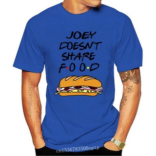 คอตต้อนคอกลมเสื้อยืดลําลอง แขนสั้น พิมพ์ลาย Joey Doesnt Share Food TV เข้ากับทุกการแต่งกาย สําหรับผู้ชาย 549265S-5XL