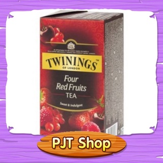 ชา ทไวนิงส์ โฟร์ เรด ฟรุ้ต กล่อง 25 ซอง Twinings Four Red Fruits Tea pack 25