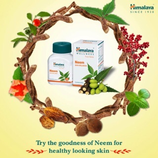 Himalaya Neem Skin Wellness ลดการเกิดสิว บำรุงให้ผิวมีสุขภาพดี(60เม็ด)