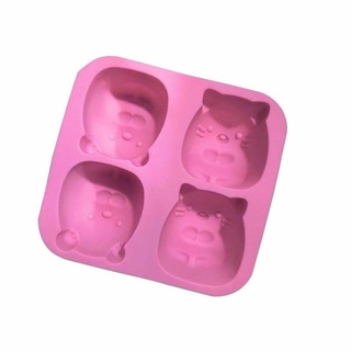 Cat bear silicone mole พิมพ์ซิลิโคนรูปหมี/แมวญี่ปุ่น