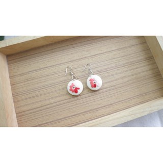 |Hand embroidered earrings|| ต่างหูปักมือ