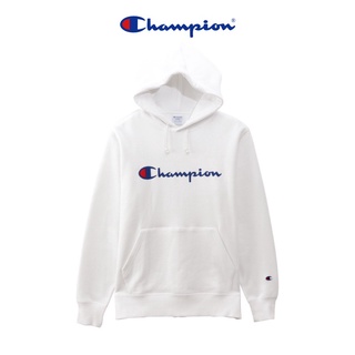 Ready Stock！ Champion เสื้อกันหนาวมีฮู้ด เสื้อสเวตเตอร์แขนยาวปักโลโก้ รุ่น เสื้อกันหนาวมีฮู้ดแฟชั่น