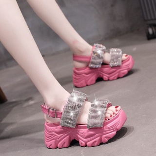 พร้อมส่ง!! รองเท้ารัดส้น รัดส้น สูง7cm size34-39