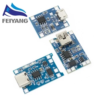 บอร์ดโมดูลชาร์จแบตเตอรี่ลิเธียม Type-c Micro Mini USB 5V 1A 18650 TP4056 1A Li-ion