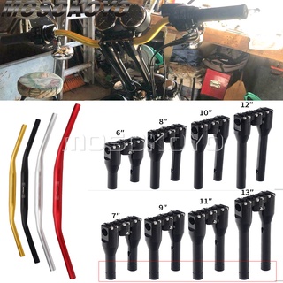 MD-Moto คลับสไตล์ T-Bar 25มิลลิเมตร1 "H Andlebar Riser จับบาร์วัดเมา6"-13 "สำหรับ H Arley Dyna S Portster Softail C HOPP