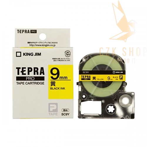 ผ้าหมึกแสตมป์ Tethera SC9Y 9 มม. สําหรับ King Jim Tepra Pro SR-R170V / SR530 / SR970 / SR5900P /SR79