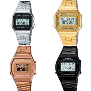 นาฬิกา​ข้อมือ​ Casio ดิจิตอล​ นาฬิกา​ นาฬิกา​ผู้ชาย​ นาฬิกา​ผู้หญิง​ รุ่น B640, A158, A168 ของแท้ กันน้ำ