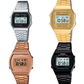 นาฬิกา​ข้อมือ​ Casio ดิจิตอล​ นาฬิกา​ นาฬิกา​ผู้ชาย​ นาฬิกา​ผู้หญิง​ รุ่น B640, A158, A168 ของแท้ กันน้ำ