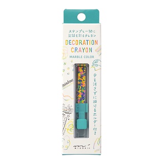 MIDORI Decoration Crayon Rainbow (D38112006) / สีเครยอนพร้อมด้ามจับ สีสายรุ้ง แบรนด์ MIDORI จากประเทศญี่ปุ่น