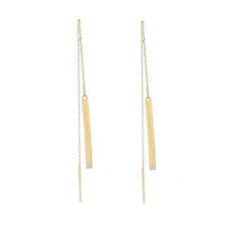 Gails EFK373 Knife Edge Bar Chain Earrings