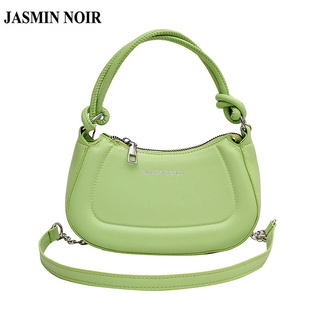 Jasmin NOIR กระเป๋าถือ กระเป๋าสะพายไหล่ หนัง PU สายโซ่คล้อง สําหรับสตรี