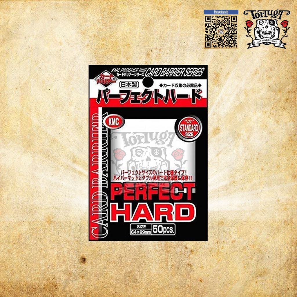 ซองใส ซองใส่การ์ด KMC Perfect HARD ขนาด 64 x 89 mm 50pcs/pack Standard size TCG Pokemon MTG สำหรับมื